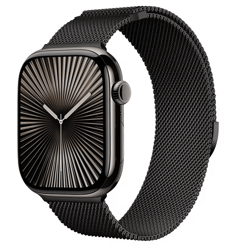 Bracelet milanais pour Apple Watch 38mm 40mm 41mm - Noir