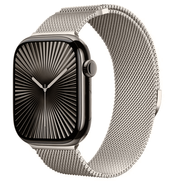 Correa milanesa para Apple Watch Series 12/11/10 42mm - Blanco estelar