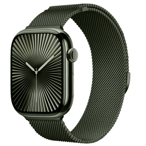 Milánský tah pro Apple Watch 42mm 44mm 45mm - Vojenská zelená
