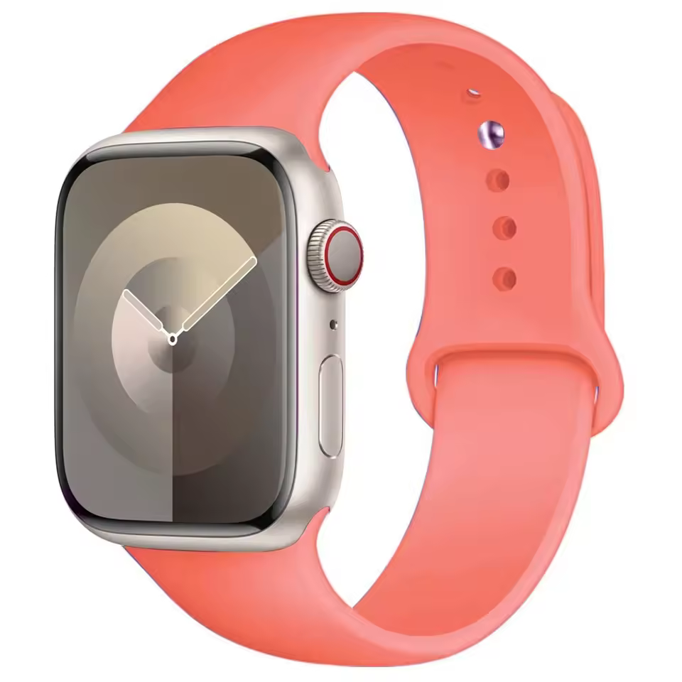 Bracelet sport en silicone pour Apple Watch Ultra Series 4/3/2/1 49mm - Papaye