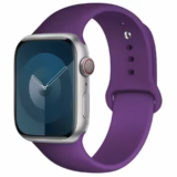 Silikonový sportovní řemínek pro Apple Watch 38mm 40mm 41mm - Sytě fialová