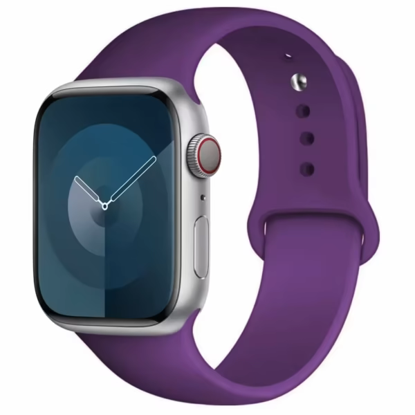 Silikon Sportarmband für Apple Watch 38mm 40mm 41mm - Tieflila