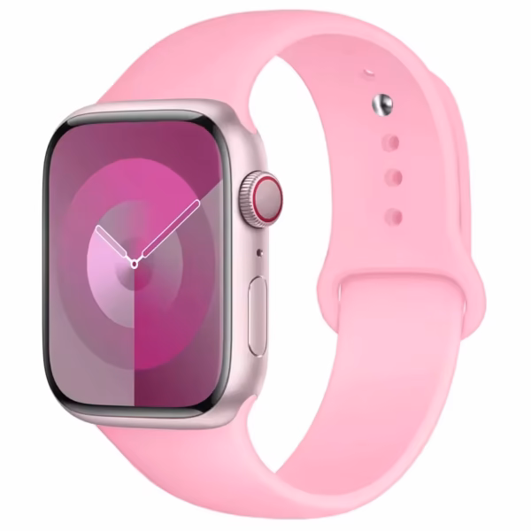 Silikonový sportovní řemínek pro Apple Watch 38mm 40mm 41mm - Růžová