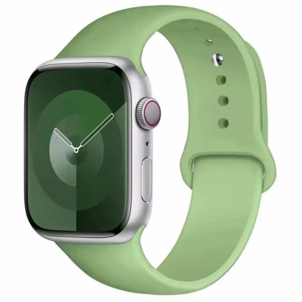 Correa deportiva de silicona para Apple Watch Series 12/11/10 46mm - Menta