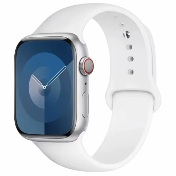 Silicone Sport Band for Apple Watch Series 12/11/10 46mm - White