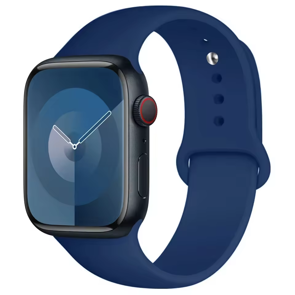 Correa deportiva de silicona para Apple Watch 38mm 40mm 41mm - Azul cobalto