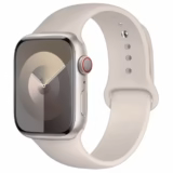 Silikonový sportovní řemínek pro Apple Watch 38mm 40mm 41mm - Hvězdně bílá
