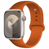 Silikonový sportovní řemínek pro Apple Watch 38mm 40mm 41mm - Oranžová