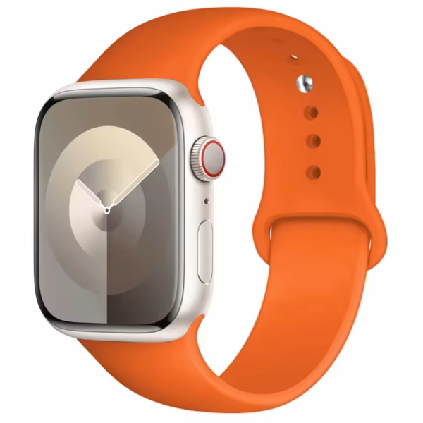 Silikonový sportovní řemínek pro Apple Watch Ultra Series 4/3/2/1 49mm - Meruňková