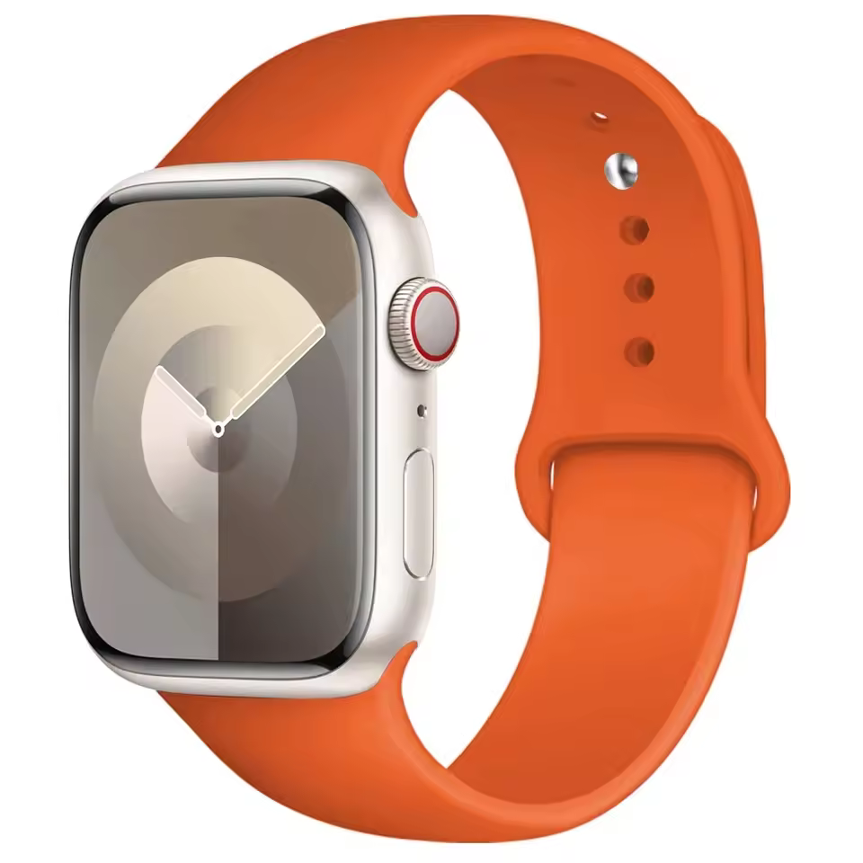 Silikonový sportovní řemínek pro Apple Watch Ultra Series 4/3/2/1 49mm - Meruňková