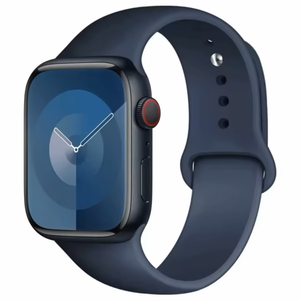 Correa deportiva de silicona para Apple Watch Series 12/11/10 46mm - Azul marino profundo