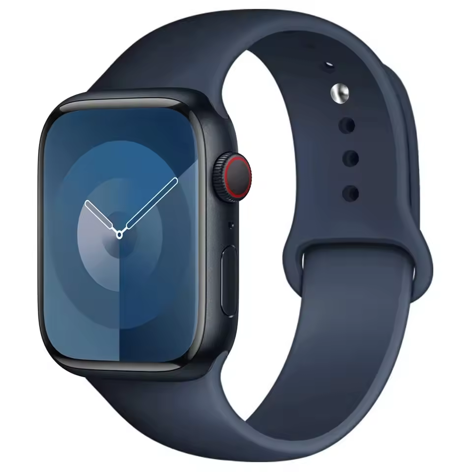 Correa deportiva de silicona para Apple Watch Series 12/11/10 46mm - Azul marino profundo