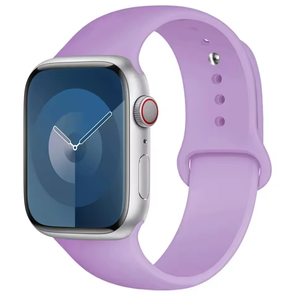 Silicone Sport Band for Apple Watch 38mm 40mm 41mm - Lavender