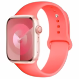 Silikonový sportovní řemínek pro Apple Watch 38mm 40mm 41mm - Korálově červená