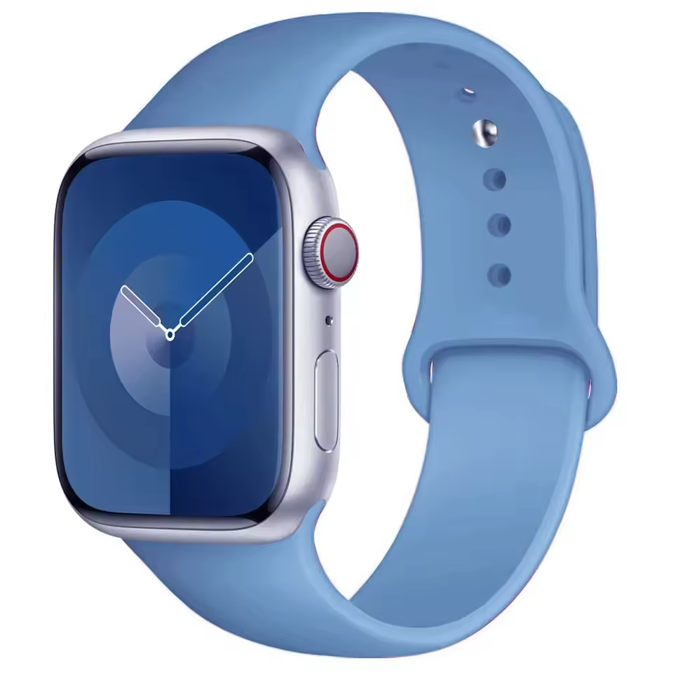 Silicone Sport Band for Apple Watch Ultra Series 4/3/2/1 49mm - Misty Blue
